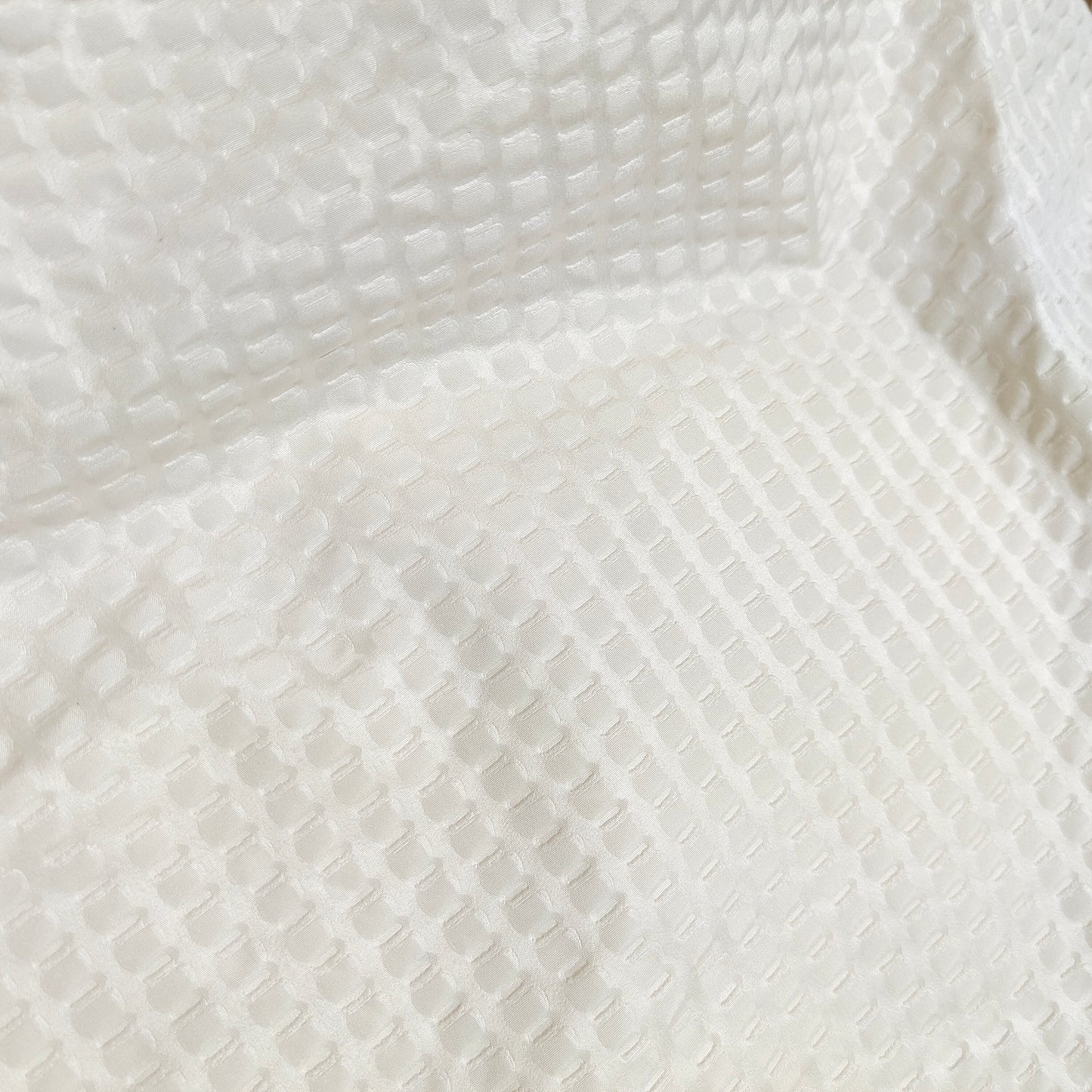 Polyester Beige Embossed Fabric