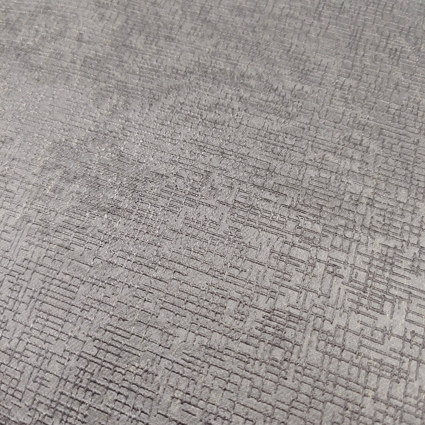 Charcoal Gray Textured Backout Fabric Embossed