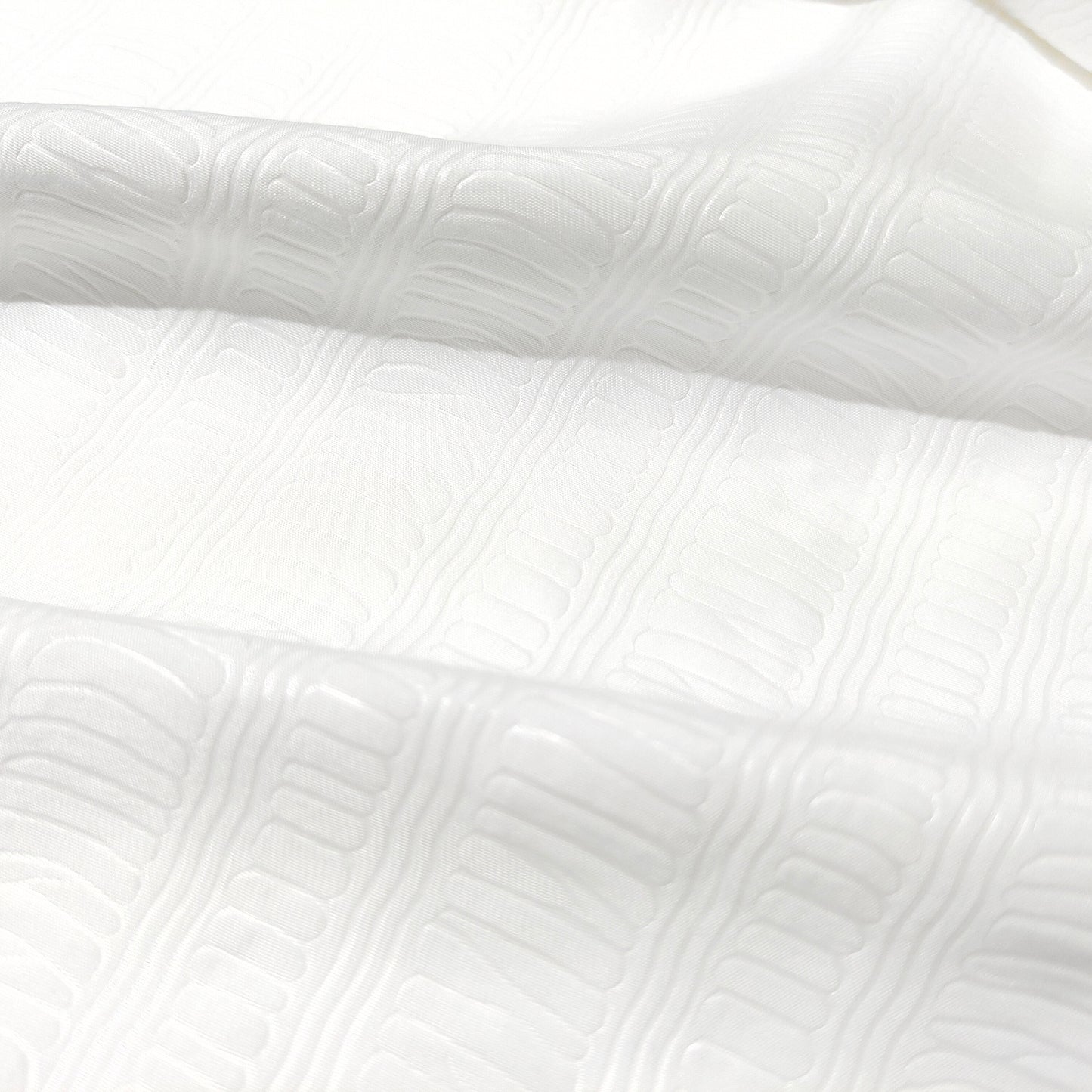 White Embossed Microfiber Fabric