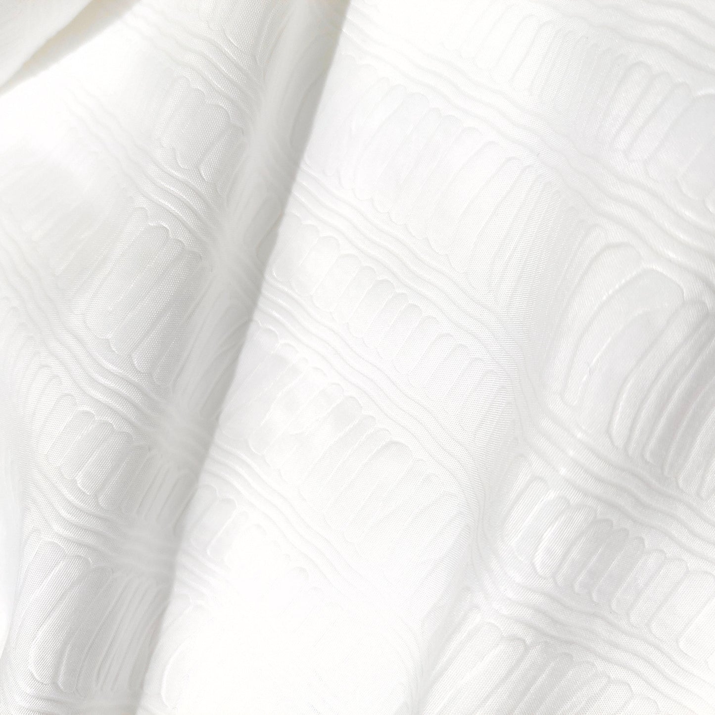 White Embossed Microfiber Fabric