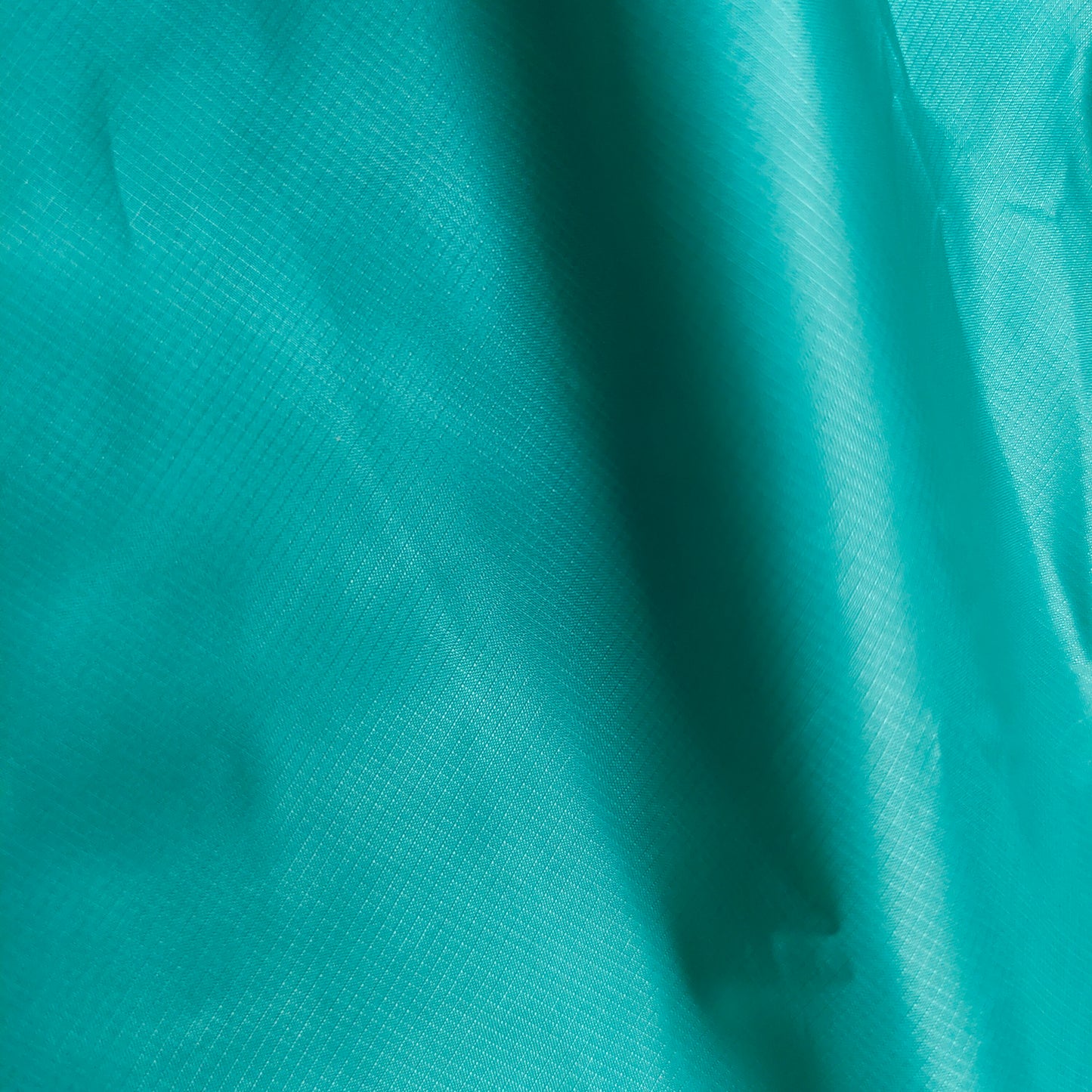 100% GRS Turquoise Square Lattice Recycled Taffeta