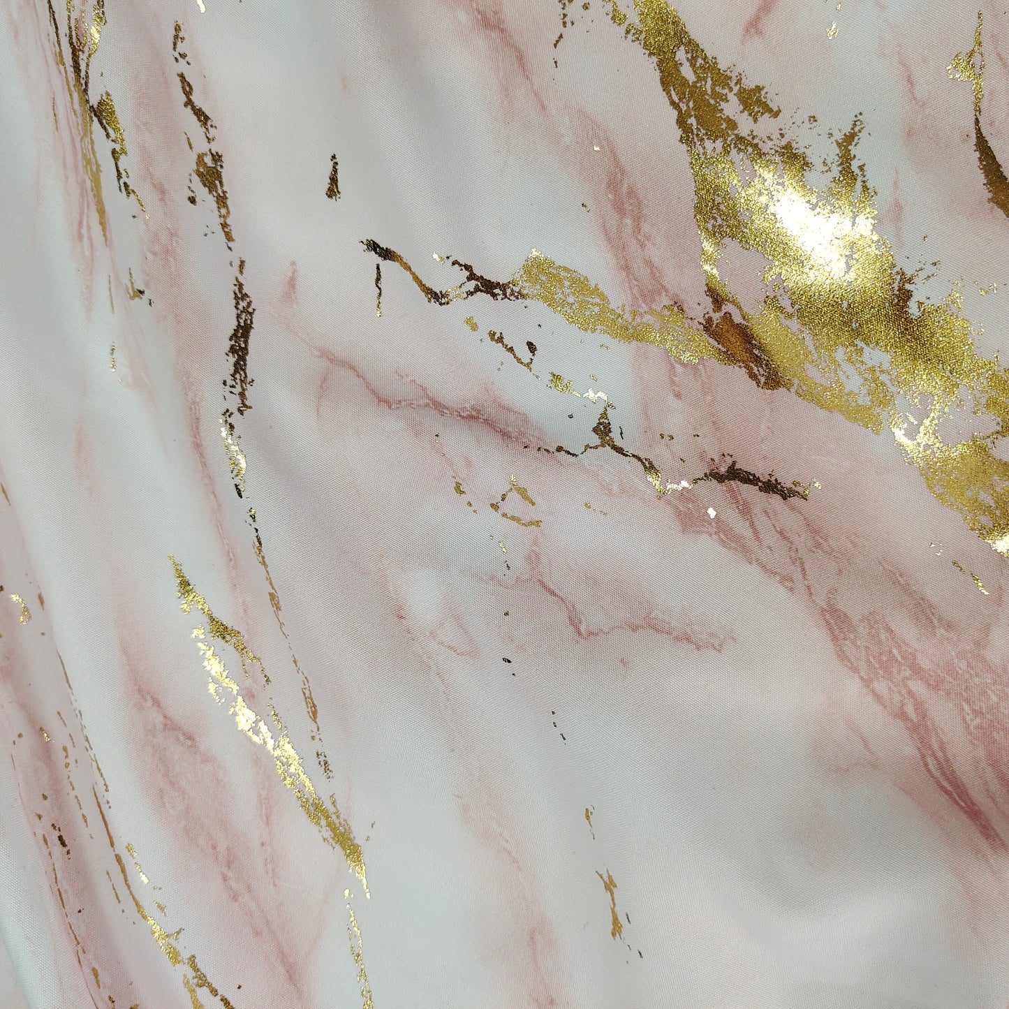 Pink/Silver Velvet Digital Printed And Foil Printed