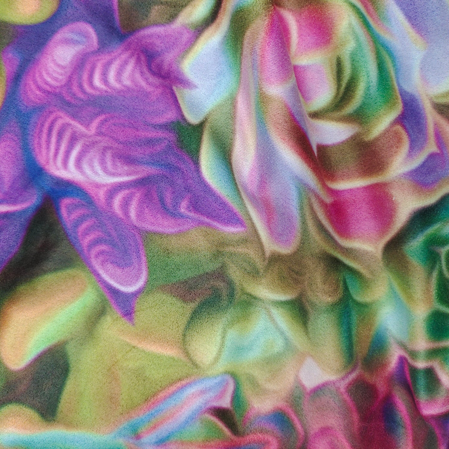 Various Succulents Digital Printing Faux Suede