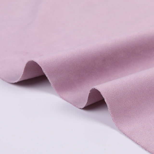 Dutch Velvet Polyester Sofa Fabric In Pink