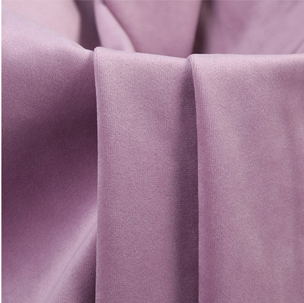 Dutch Velvet Polyester Sofa Fabric In Pink