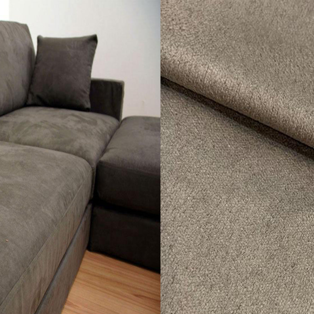 Polyester Reinforced Stretch Faux Suede