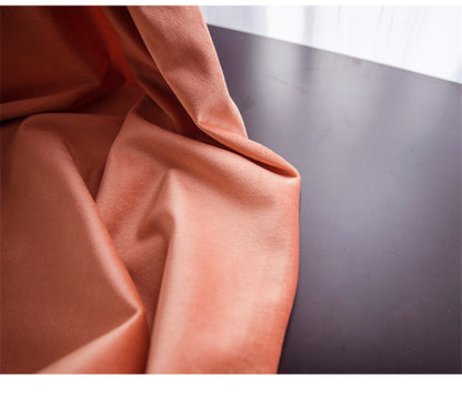 Coral Plain Dyed Velvet