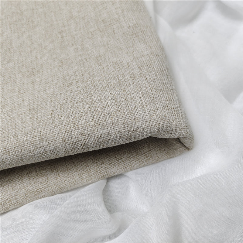 China Fabric Factory Wholesale polyester Material imitated linen jute sofa Fabric