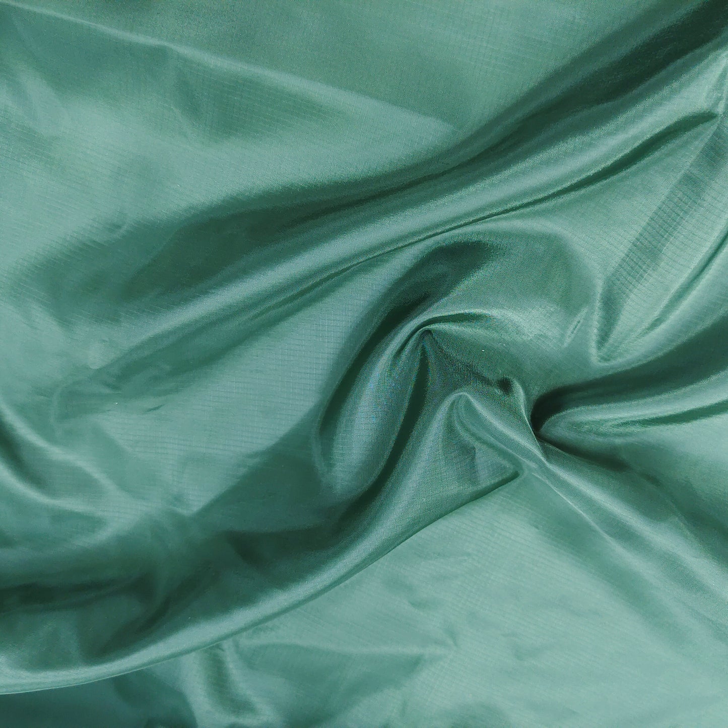100% GRS Recycled  DarkGreen Square Lattice Taffeta