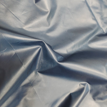 100% GRS Recycled  GreyBlue Square Lattice Taffeta