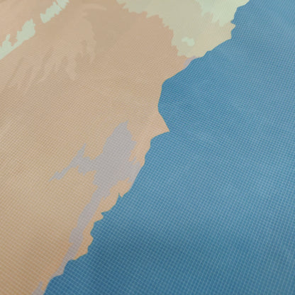 100% GRS Recycled Polyester Printed Square Lattice Taffeta
