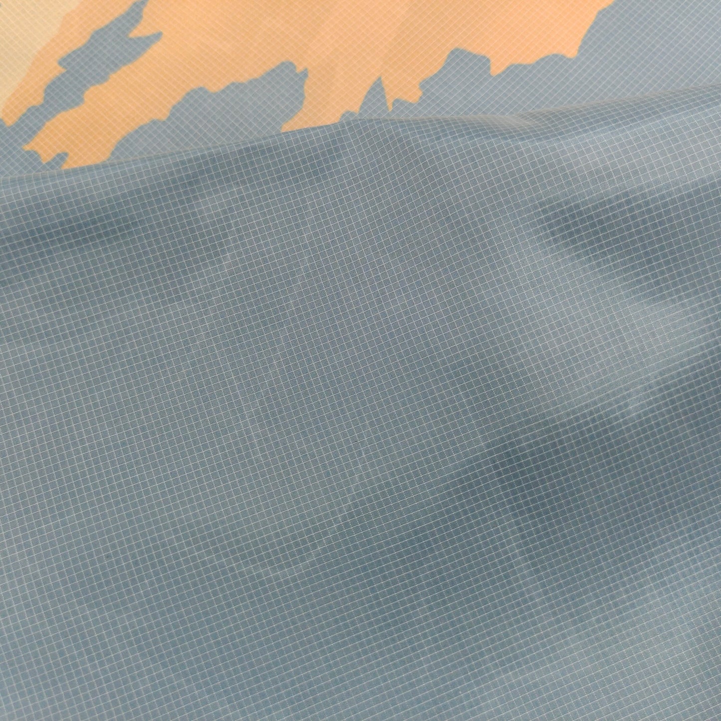 100% GRS Recycled Polyester Printed Square Lattice Taffeta