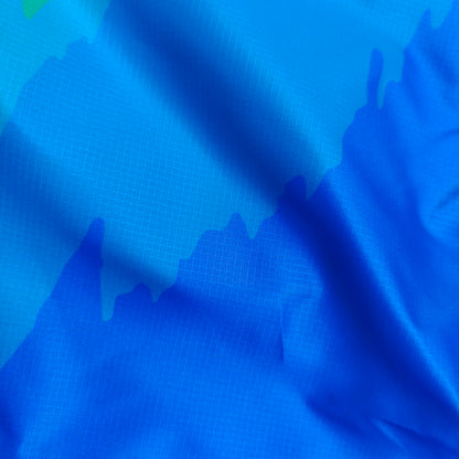 100%  Recycled Polyester Digital Printed Square Lattice Taffeta