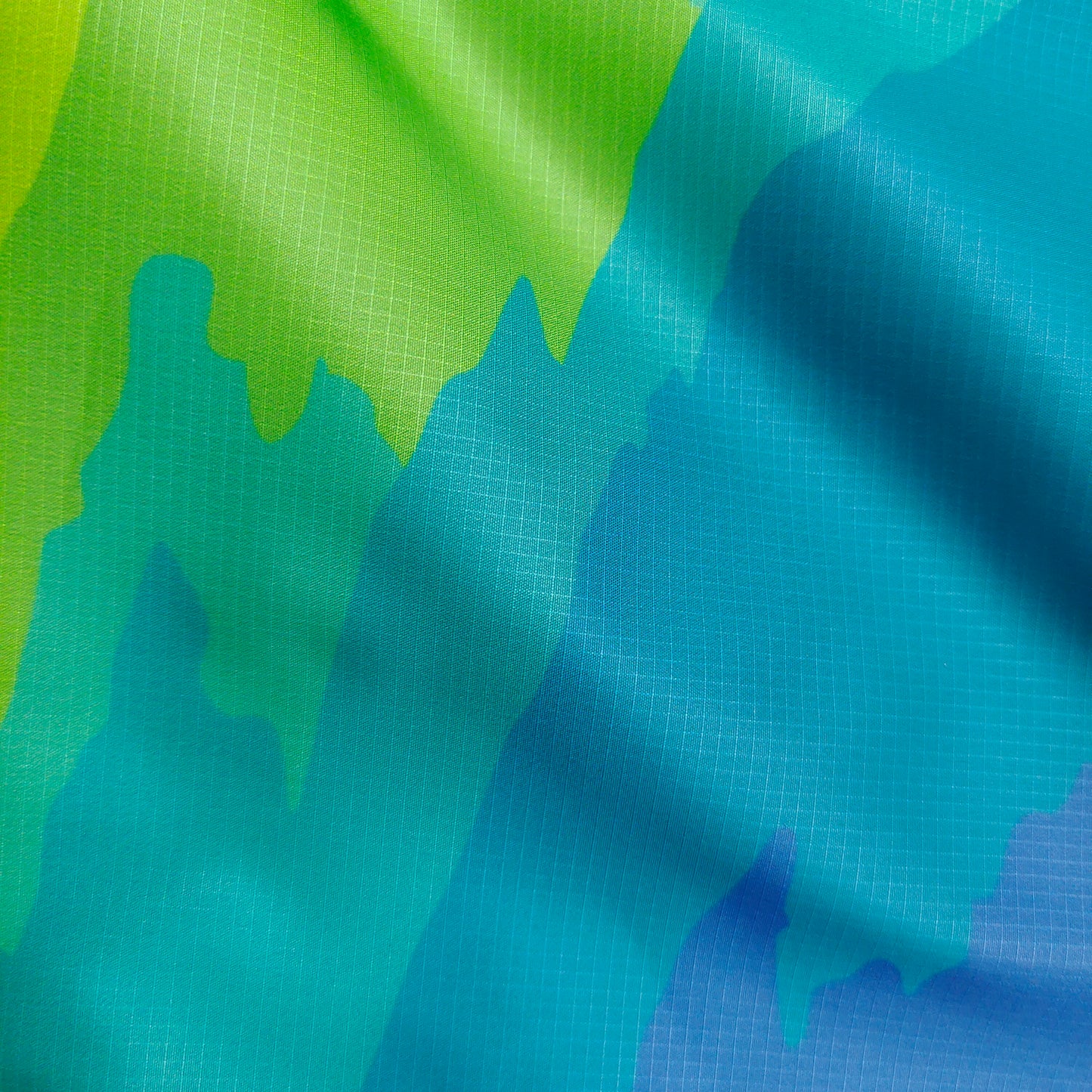 100%  Recycled Polyester Digital Printed Square Lattice Taffeta