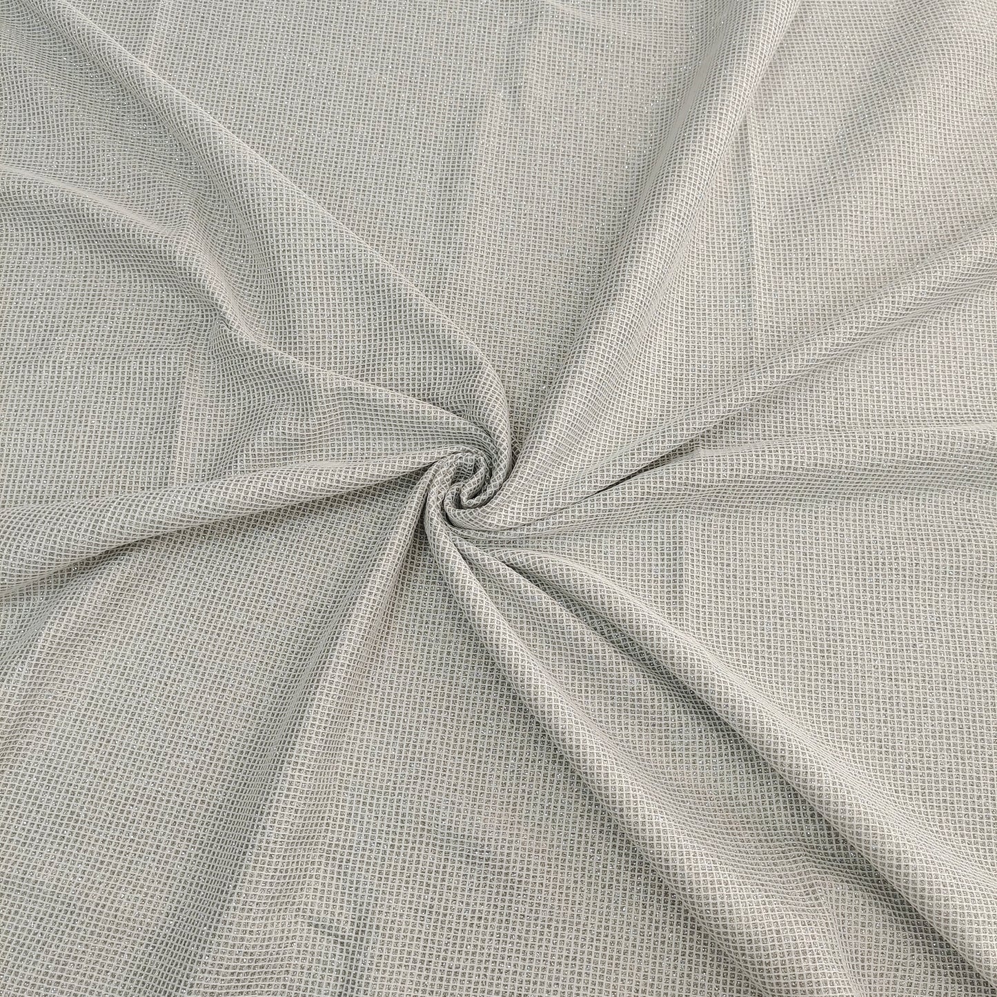 Diamond Silver Mesh Decorate Fabric