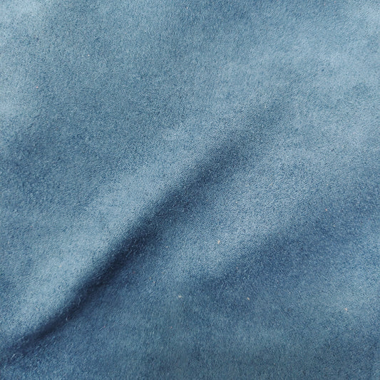 Blue  Premium Polyester Microsuede Faux Suede
