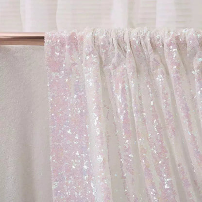 Iridescent Wedding Glitter Sequin Fabric